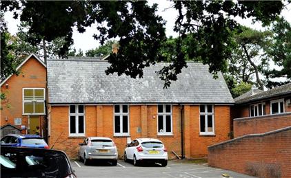 Rear of building and car park - Lease signed for new Shed at Old School